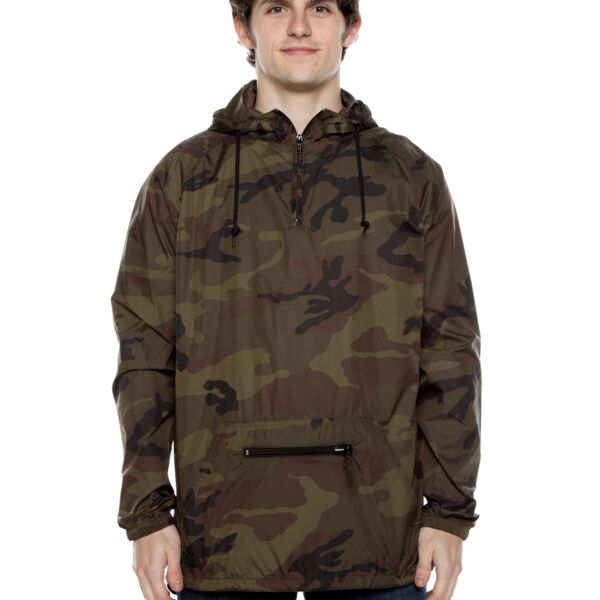 Unisex Nylon Packable Pullover Anorak Jacket Thumbnail