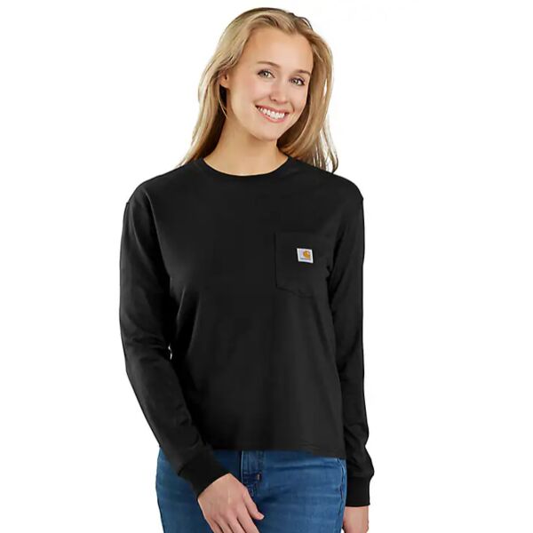 Women's TENCEL™ Fiber Series Loose Fit Long-Sleeve Crewneck Pocket T-Shirt Thumbnail