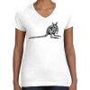 Women's Fine Jersey V-Neck Tee Thumbnail