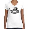Women's Fine Jersey V-Neck Tee Thumbnail