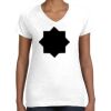 Women's Fine Jersey V-Neck Tee Thumbnail