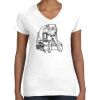 Women's Fine Jersey V-Neck Tee Thumbnail