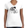 Women's Fine Jersey V-Neck Tee Thumbnail