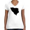 Women's Fine Jersey V-Neck Tee Thumbnail
