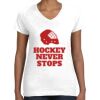 Women's Fine Jersey V-Neck Tee Thumbnail